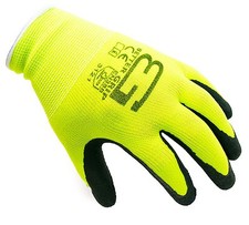 4 Pairs Better Grip BGFL1 Polyester Foam Latex Coated Work Gloves-BGFL1