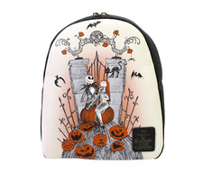 Loungefly Nightmare Before Christmas Jack  Sally Graveyard Mini Backpack NEW