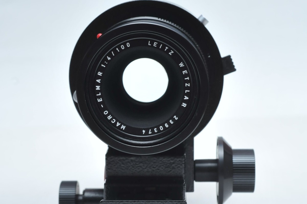 Leica 100mm f4 Macro-Elmar Wetzlar R-Mount Bellow Lens With Leica 100mm f4 Macro-Elmar Wetzlar R-Mount Bellow Lens With