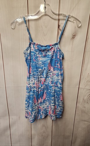 Lilly Pulitzer Girl's Size 6/7 Blue Romper