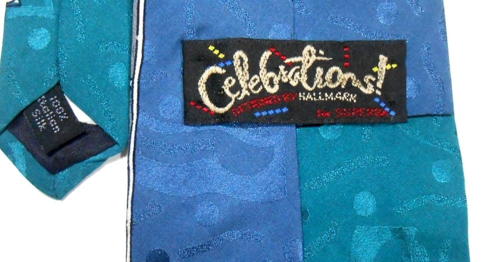 Celebrations by Hallmark Mens Silk Tie 57" X 4" "For The Man Who Has Everything" - Image 4 of 4
