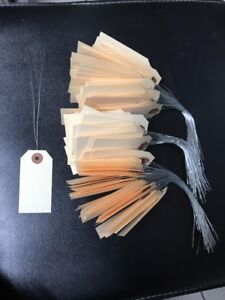 Pack of 100 Size 3 Manila Inventory Shipping Hang Tags with Wire 3 3//4/" x 1 7//8/"