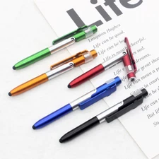 4 in 1 Multi-functional Touch pen LED Light Screen Stylus Touch Ballpoint pen
