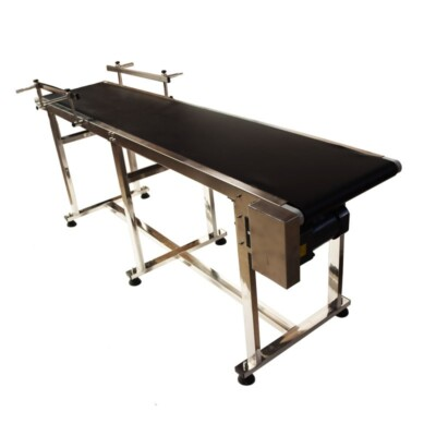 #ad 82.6quot;L*15.7quot;W PVC Belt Conveyor Stainless Steel Body Adjustable Speed $1073.50