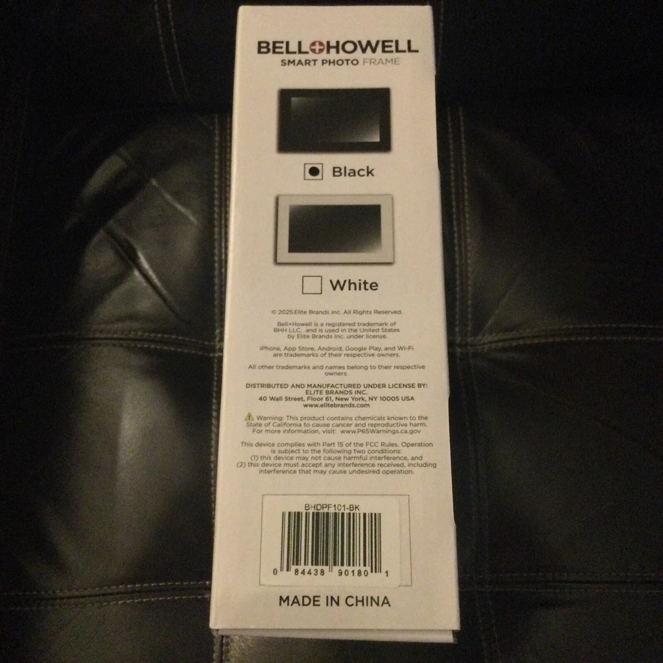 Bell + Howell 10.1" Smart Photo Frame with Frameo (Black), New, Factory Sealed - Image 3 of 4