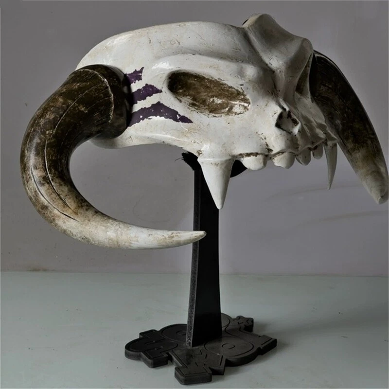 The Legend of Zelda Link Barbarian Helmet Cosplay Props FRP Skull Bull Head Mask - Image 4 of 4
