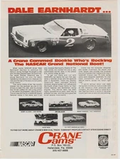 DALE EARNHARDT ROOKIE #2 CRANE CAMS PRINT ADVERTISING 1979
