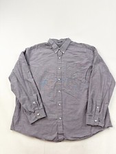 Eddie Bauer Shirt Mens 2XL Gray Classic Fit Button Down