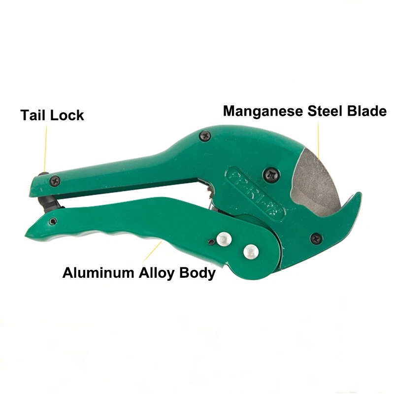 PVC Pipe Cutter Heavy Duty Tubing Tube Cutter 1-5/8" (42mm) Ratchet Cutting Tool - Image 2 of 4