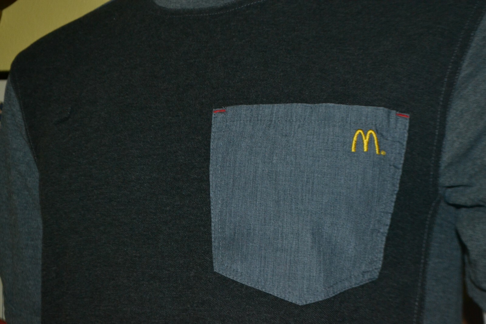 McDonalds Fast Food Uniform Pocket T Shirt Small SR … Gem