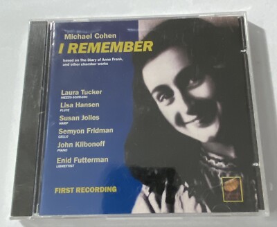 Michael Cohen I Remember Based On The Diary Of Anne Frank Cd New Sealed.