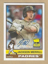 2025 Topps Heritage JACKSON MERRILL #ROA-JME REAL ONE AUTO Autograph Padres
