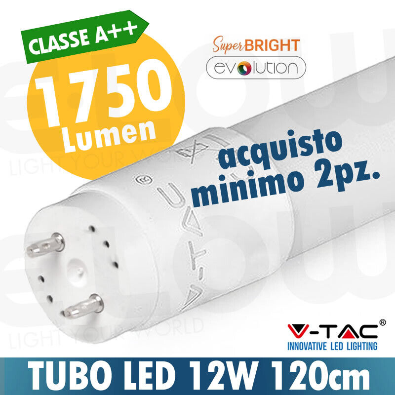 TUBE LED T8 120CM 18W 1750 LUMENS