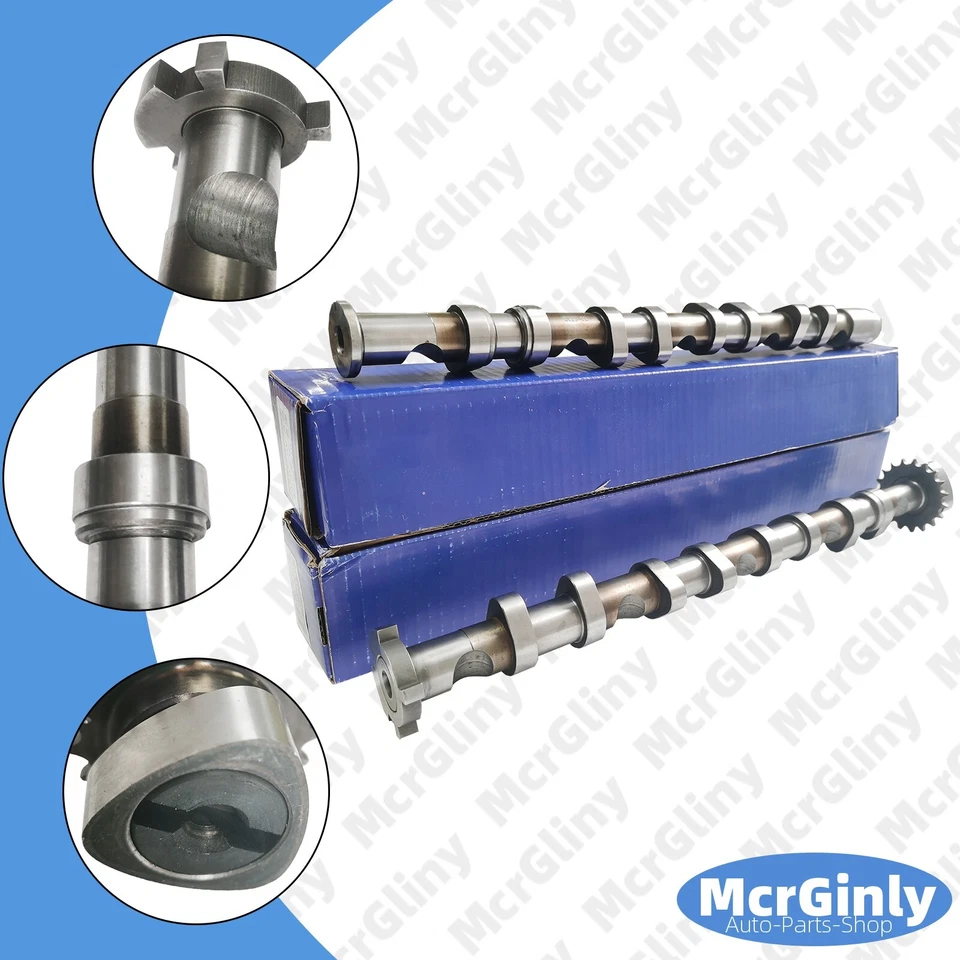 Árboles de levas de admisión y escape para Audi A3 A4 VW Eos Jetta Passat Seat Altea 2.0T Foto 3 de 4