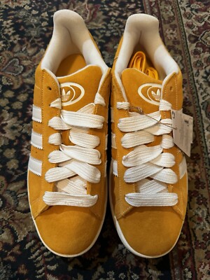 Adidas Campus 00s Men's 12 Suede Mustard Yellow White Gum Bottom H03473 New