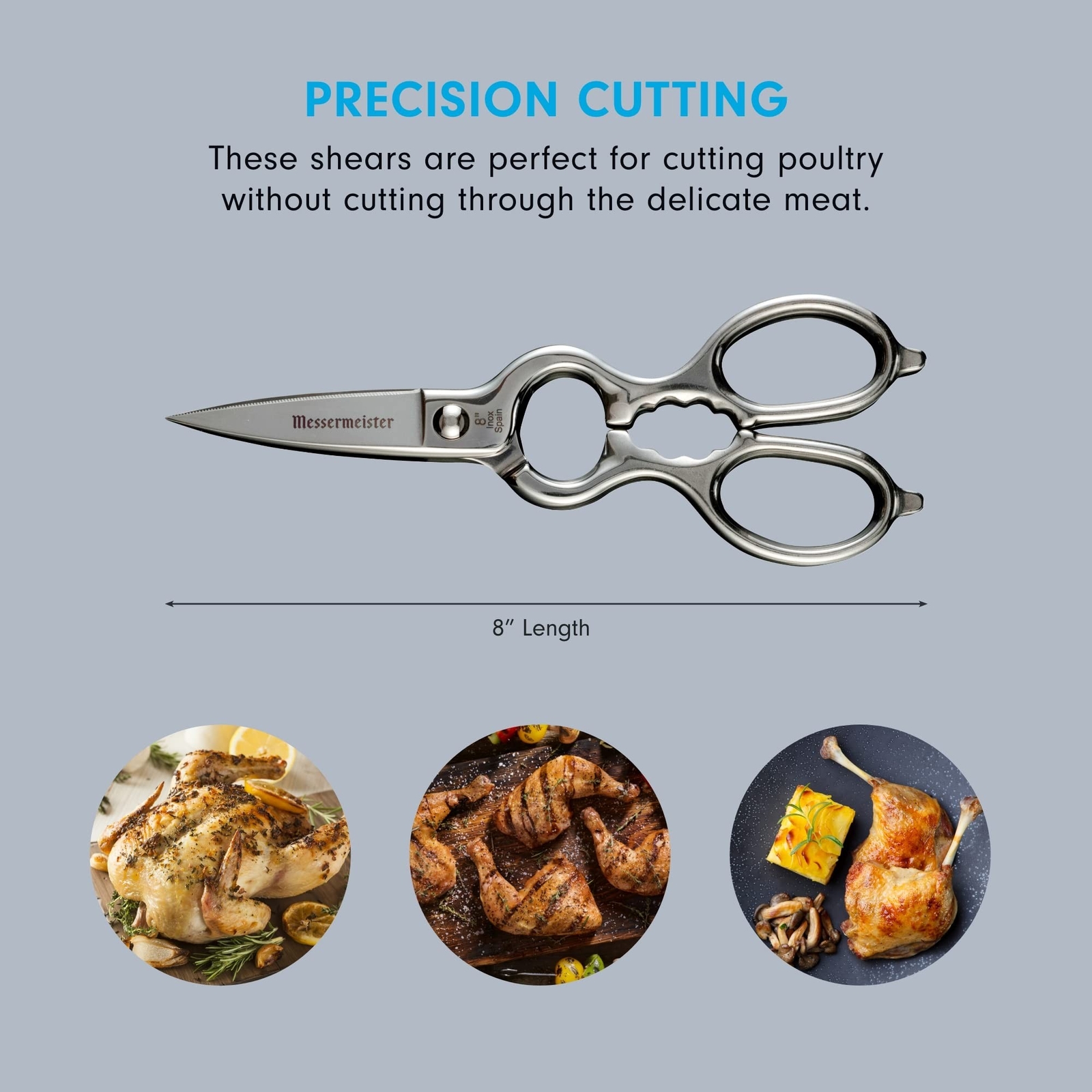 Messermeister 8Inch Spanish TakeApart Kitchen Scissors