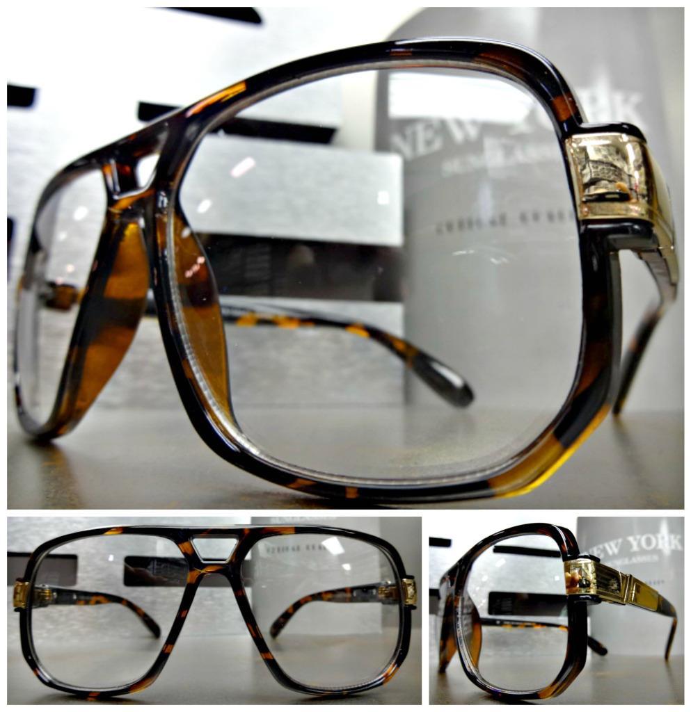 CLASSIC VINTAGE RETRO HIP HOP Style Clear Lens EYE GLASSES Tortoise ...