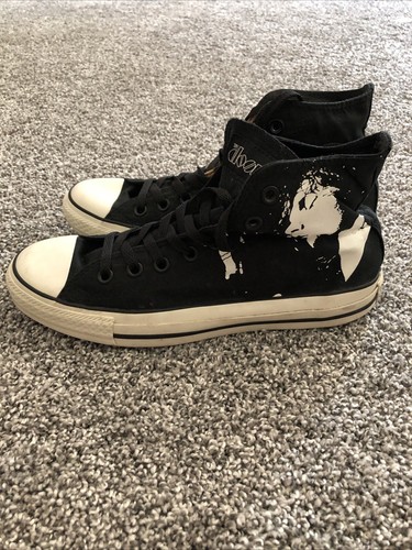 The Doors - Converse Negro Hi Tops, Hombre’s 7, Mujer’s 9