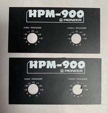 Lot "2" Vintage Original Pioneer HPM 900 Speaker Badge Logo Tag Emblem (A3)
