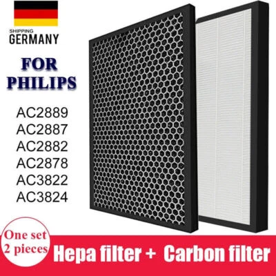 Filter-Set AC 2887/10 Hepa Filter für Philips AC2889/10 FY2422 AC 3829 #AC2889
