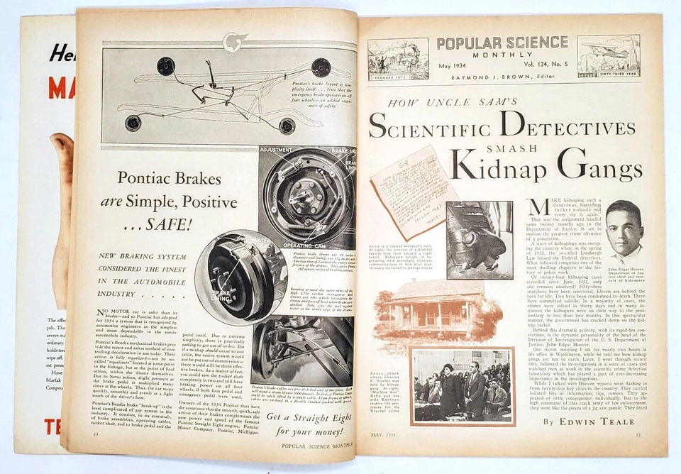 Popular Science May 1934 Illustrated Magazine Edgar F Wittmack Cover Cars Horses - Image 3 of 4