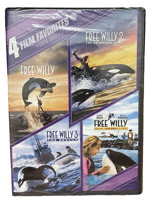 FREE WILLY 4 FILM FAVORITES COLLECTION DVD (1 2 3 4) | eBay