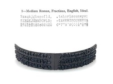 No.1 Roman Fractions Type Shuttle for Hammond Typewriter Multiplex No.2 No.12 thumbnail