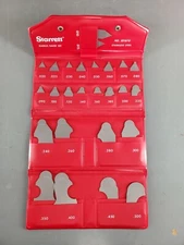STARRETT NO SD167G RADIUS GAGE COMPLETE SET ORIGINAL POUCH  MACHINIST TOOL VTG