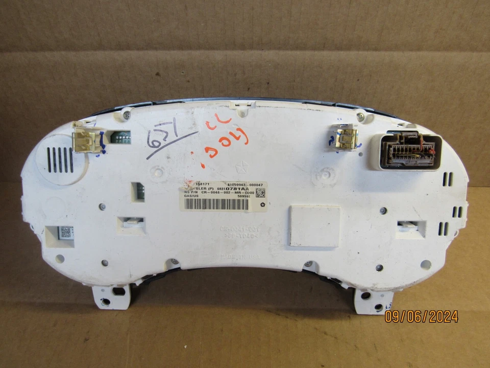 Оригинальная приборная головка спидометра указатель кластер 2017 Dodge Journey 68310781aa - Изображение 2 из 4