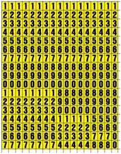 Stick on Vinyl Lettering, Numbers, Self Adhesive 1/2inch NUMBERS ONLY COMBO PACK