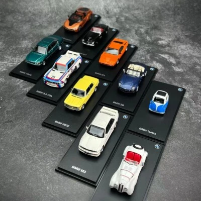 BMW 1/64 Diecast car model 10-pcs set dealer's Edition Each Model