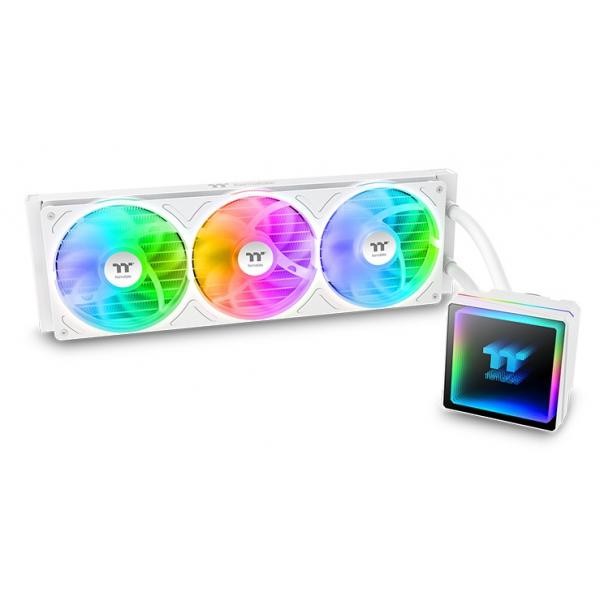 Thermaltake Bianco Th360 V3 Argb Sync Aio Snow Edition, Raffreddamento Ad Acqua Cpu, - Immagine 2