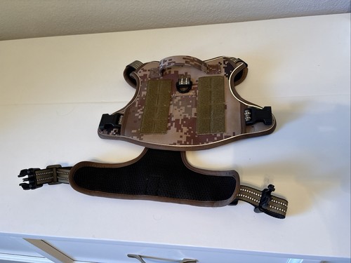 Auroth Camo Tactical Dog Harness Adjustable No Pull Vest Size L