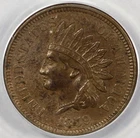1859 1c Indian Head Cent ANACS MS 60 Details Cleaned Corroded
