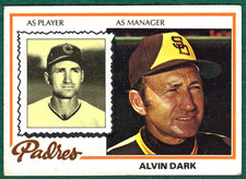 Alvin Dark - 1978 Topps #467 - San Diego Padres Player/Manager Baseball Card