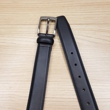 PERRY ELLIS Belt Mens Size 30 32 Black Bonded...