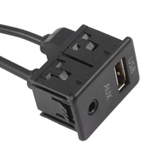Adattatore presa audio USB per auto e camper alta universalità design incasso