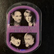 Fleetwood Mac All Access 2003 Tour VIP Backstage Pass Laminated