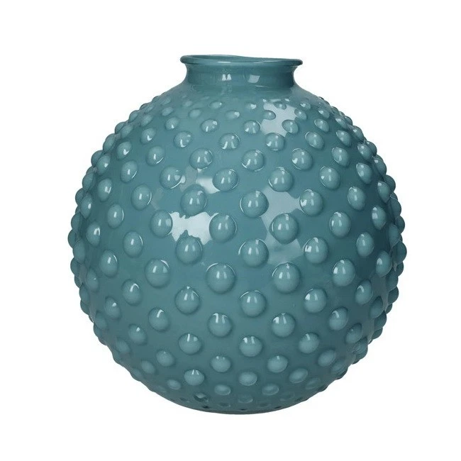 Vaso a Sfera e Bolle BRANDANI Eucalipto in Vetro 21 cm Fiori Decorativo