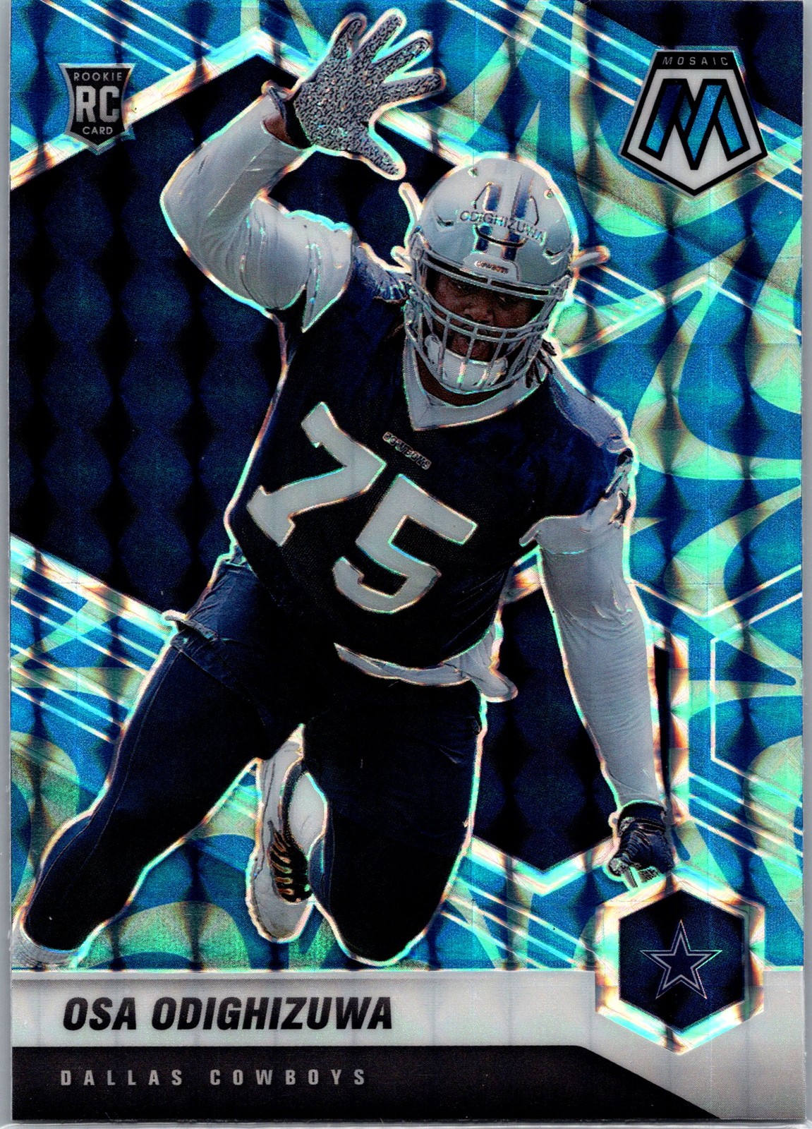Osa Odighizuwa Panini Mosaic #360 Reactive Blue