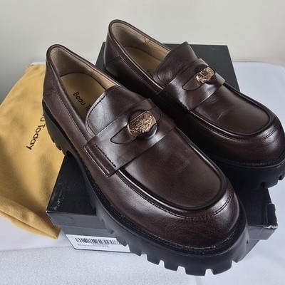 BeauToday Platforoes Caffe Women Size 6 Brown Leather