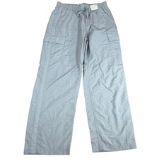 Abercrombie Kids Baggy Cargo Pants Light Blue Size 17 18 Regular New NWT