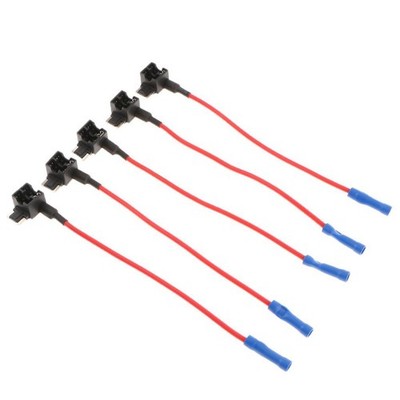 5 Stück 15A ACN Tap Add-a-circuit Low Profile Mini Blade Stil Sicherungshalter