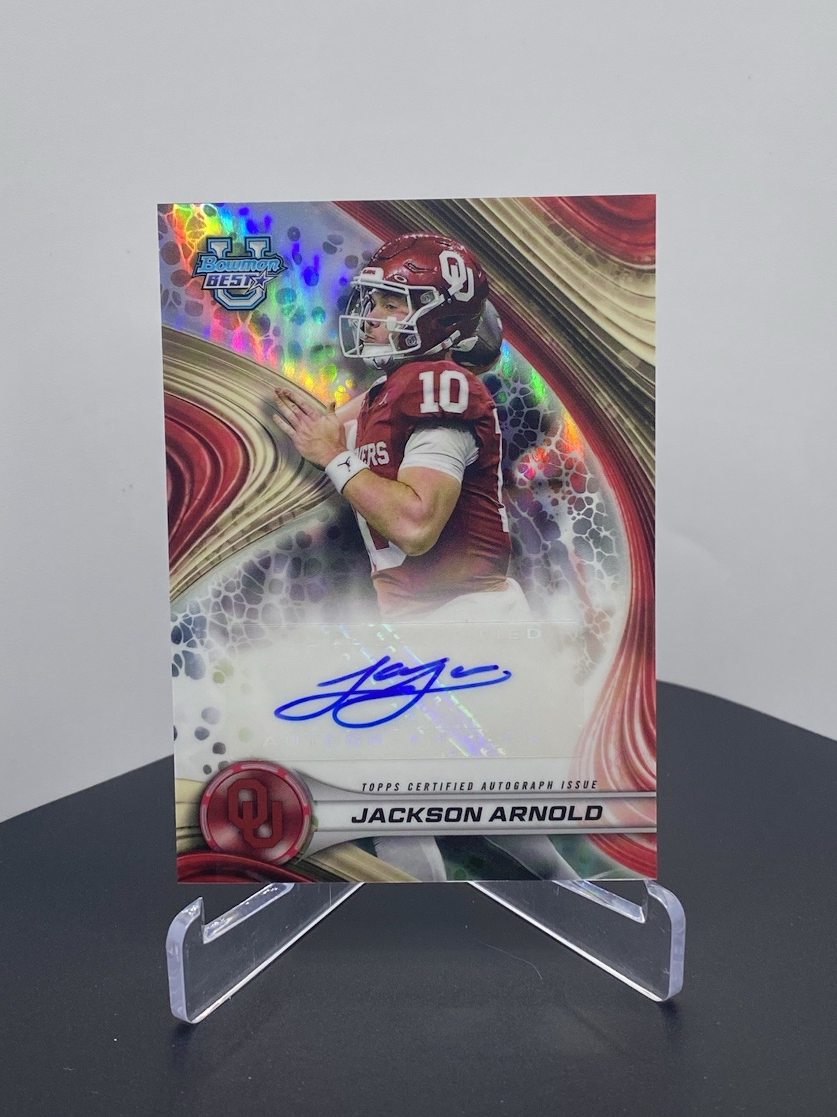 2024 Bowman's Best University - Best of 2024 Auto Jackson Arnold Refractor OU