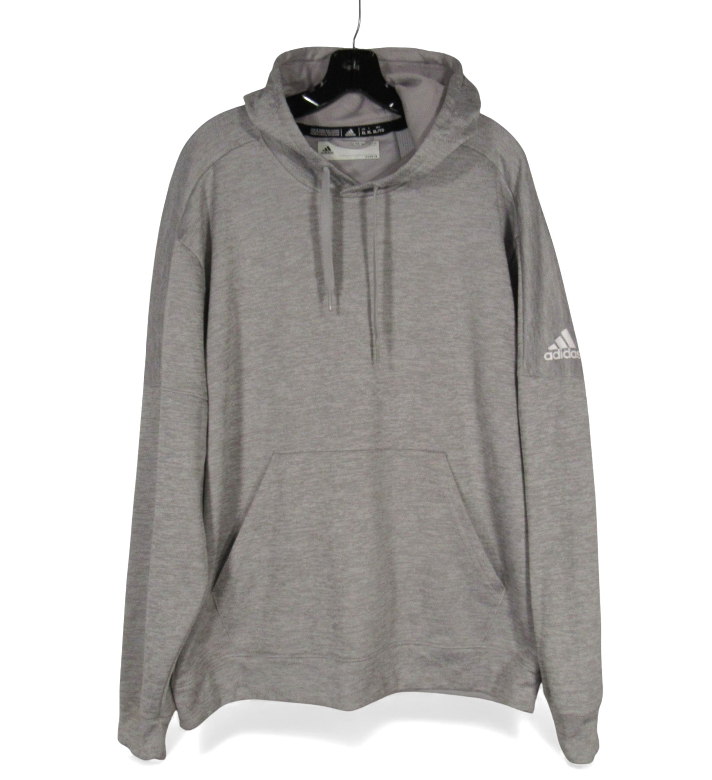 ADIDAS Men's ATHLETICS TEAM ISSUE Gray CLIMAWARM Pullover HOODIE SWEATSHIRT XL