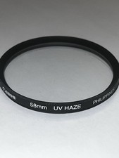 Canon 58mm UV Haze Circular Clear Threaded Camera Lens Filter