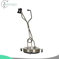 20" Pressure Washer Surface Cleaner Power Washer Dual Handle w/ 4 Wheel 4500PSI