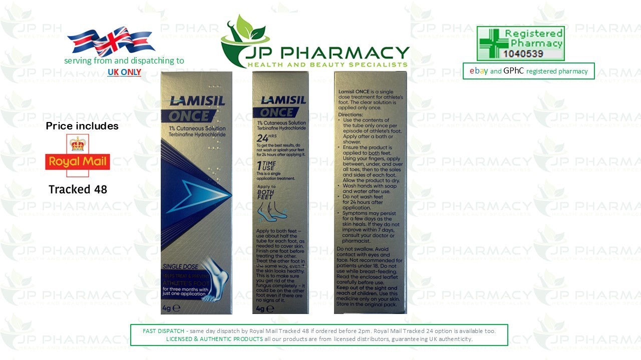 Lamisil Once Single Dose Athlete’s Foot Antifungal Treatment 4G Lloyds Pharmacy - Image 2