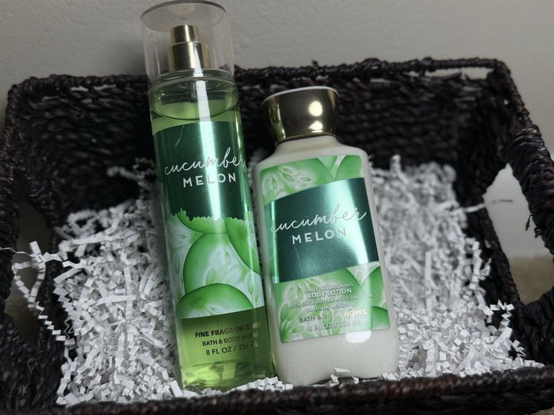 Bath & Body Works Cucumber Melon Mist & Body Lotion Set Moisturizing 8 fl oz