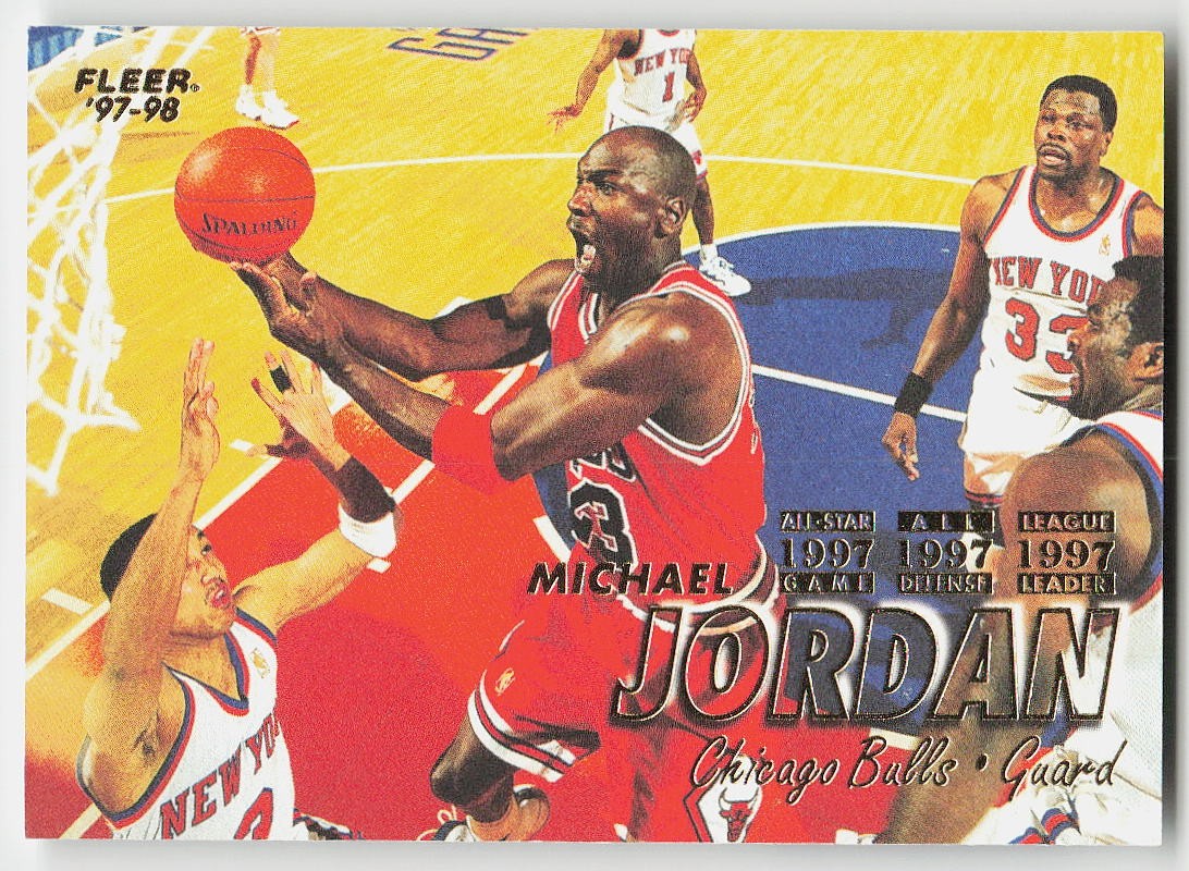 1997-98 Fleer #23 Michael Jordan BASKETBALL Chicago Bulls